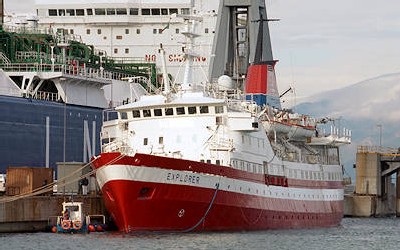 le MV Explorer ( crédit photo Pano Views) le MV Explorer ( crédit photo Pano Views)