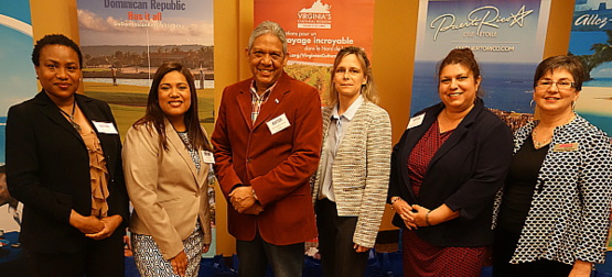 Harriette E. Smith, (Barbade); Cosette Garcia ( République dominicaine); Omar Laguardia Companoni ( Cuba ); Barbara Simon ( Virginie); Sophie Chagnon ( Porto Rico ) et Louise Paquette ( Jamaïque) .