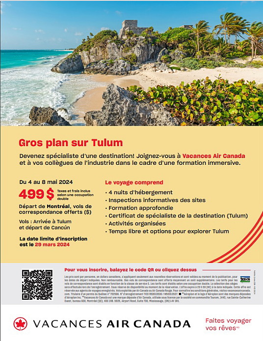 À la découverte de Tulum : Vacances Air Canada rend les forfaits vacances plus accessibles aux voyageurs et organise un éductour