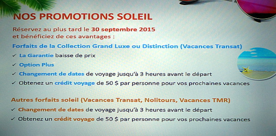 Transat lance sa programmation Sud 2015-2016  Transat lance sa programmation Sud 2015-2016