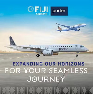 Fiji Airways signe un accord intercompagnie avec Porter Airlines