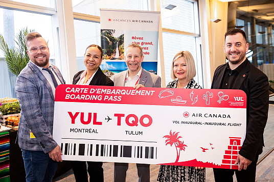 Vacances Air Canada célèbre son premier vol à destination de Tulum