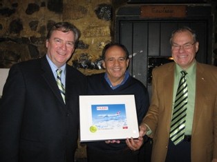 Olivier Schlegel de SWISS, Fernando Spatolisano et Harry Goetschi de Solbec Olivier Schlegel de SWISS, Fernando Spatolisano et Harry Goetschi de Solbec