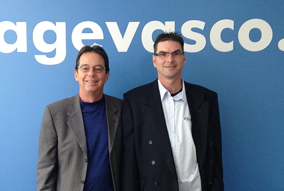 Robert Robillard du Groupe Atrium et Sylvain Bourassa de Voyages Vasco du Plateau Robert Robillard du Groupe Atrium et Sylvain Bourassa de Voyages Vasco du Plateau