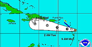 Danny redevient tempête tropicale  Danny redevient tempête tropicale