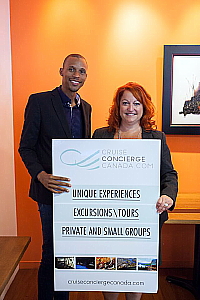 Jérémie Gabourg, conseiller, web & marketing et Annie Thibeault, présidente-directrice générale de Cruise Concierge Canada.