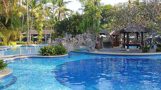 La piscine principale. La piscine principale.