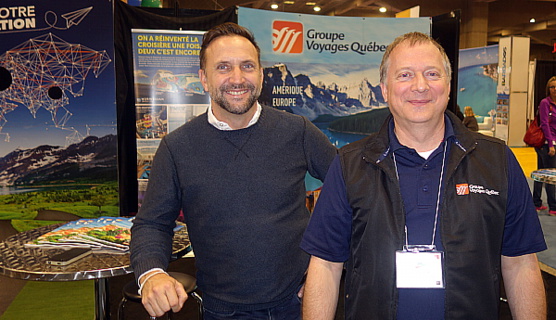 Jean-Michel Duffaut et Marc Belzile de Groupe Voyages Québec Jean-Michel Duffaut et Marc Belzile de Groupe Voyages Québec
