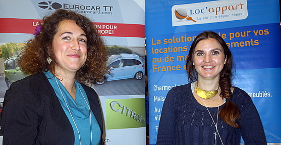 Carole Barthelemy et Lucie Le Borgne d' Eurocar TT et Loc'appart Carole Barthelemy et Lucie Le Borgne d' Eurocar TT et Loc'appart