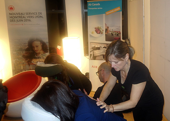 Air Canada dispensait des massages Air Canada dispensait des massages