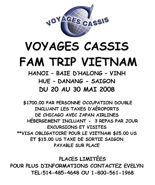 Voyages Cassis propose un éducotour au Vietnam Voyages Cassis propose un éducotour au Vietnam