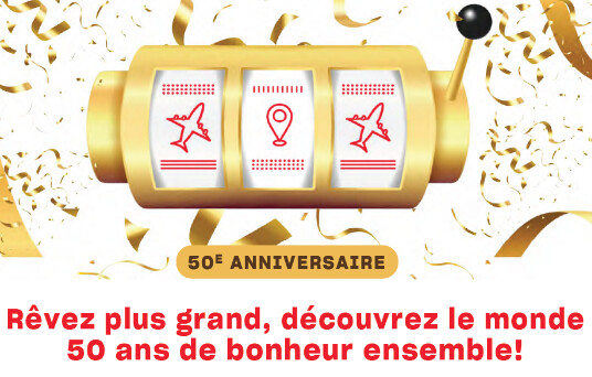 Vacances Air Canada présente son jeu en ligne « Rêvez plus grand, découvrez le monde – 50 ans de bonheur ensemble » Vacances Air Canada présente son jeu en ligne « Rêvez plus grand, découvrez le monde – 50 ans de bonheur ensemble »