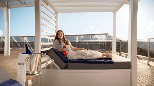 MSC Croisières choisit Drew Barrymore comme marraine de son nouveau fleuron MSC World America MSC Croisières choisit Drew Barrymore comme marraine de son nouveau fleuron MSC World America