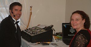 Christian Guillet et Carole Brabant à la technique Christian Guillet et Carole Brabant à la technique