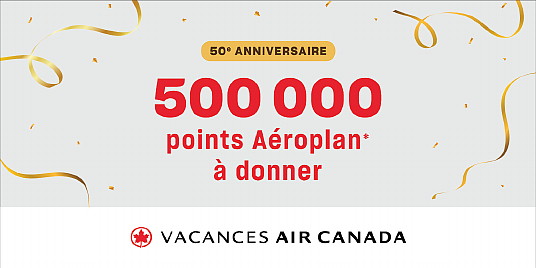 Vacances Air Canada célèbre son 50e anniversaire avec deux concours passionnants Vacances Air Canada célèbre son 50e anniversaire avec deux concours passionnants