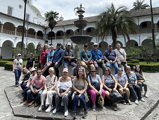 Participants au couvent de San Francisco, Quito Participants au couvent de San Francisco, Quito