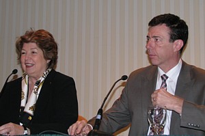 Jacqueline Dillman-Faure et Christian Lahhcen, VP directeur général Air France Canada