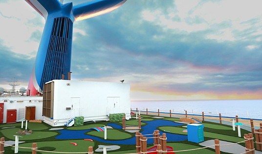 Ajout d'un mini-golf sur le pont supérieur du Carnival Liberty