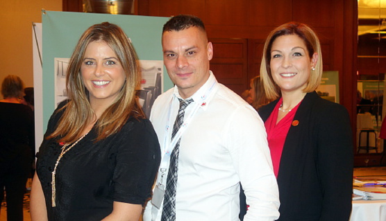 Veronica Di Ruocco, David Côté et Alexie Deschênes de VAC Veronica Di Ruocco, David Côté et Alexie Deschênes de VAC