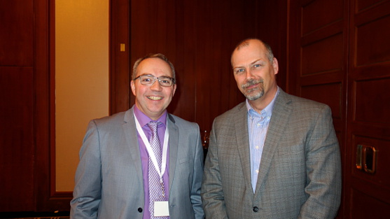 Thierry Briand de Corsair et Daniel Ouellet de Skylink Thierry Briand de Corsair et Daniel Ouellet de Skylink