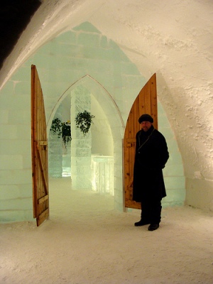 Crédit: Xavier Dachez, photographe officiel de l'Hôtel de Glace.