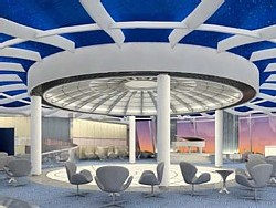 Le Sky observation lounge  (rendu artistique)