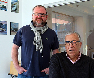 Erwan Even, président et Lotfi Chaouachi, représentant des ventes d'EurocarTT