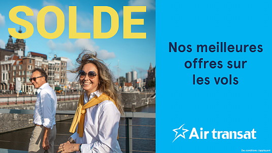 Transat et Air Transat lancent leurs soldes de septembre Transat et Air Transat lancent leurs soldes de septembre