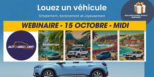 Auto Discount Location invite les conseillers en voyage à son tout premier webinaire pour le marché québécois Auto Discount Location invite les conseillers en voyage à son tout premier webinaire pour le marché québécois
