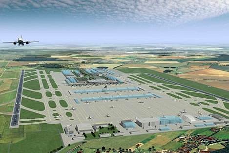 Aéroport international de Berlin Brandenburg ( BBI) vue d'artiste (crédit Welt) Aéroport international de Berlin Brandenburg ( BBI) vue d'artiste (crédit Welt)