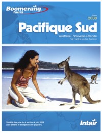 Sortie de la brochure Pacifique Sud 2008 chez Boomerang