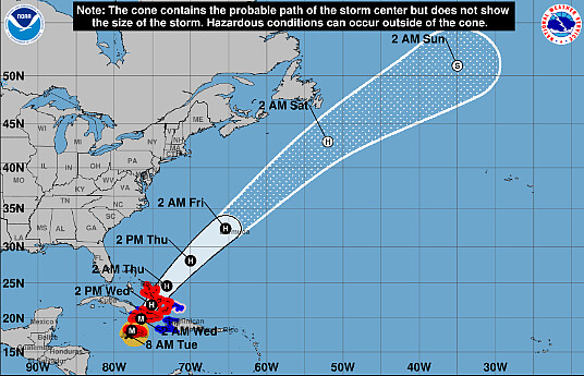 image par National Hurricane Center