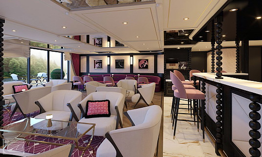 Rendu d'un lounge du SS Marlene