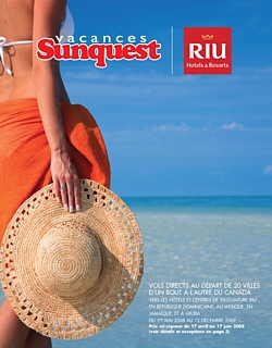 Vacances Sunquest: La brochure 2008-2009 dédiée aux établissements Riu vient de sortir Vacances Sunquest: La brochure 2008-2009 dédiée aux établissements Riu vient de sortir