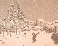 Tour Eiffel, oeuvre du peintre Henri Rivière. Tour Eiffel, oeuvre du peintre Henri Rivière.