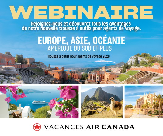 Vacances Air Canada propose un webinaire sur l'Europe