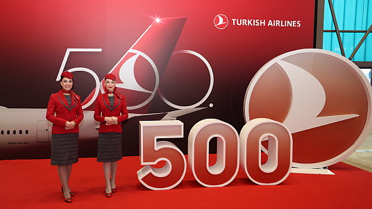 Turkish Airlines dévoile son 500e appareil