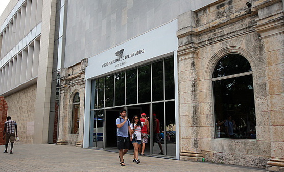 Le Musée des Beaux-Arts de la Havane compte deux pavillons, dont celui-ci, consacré à l'art cubain.