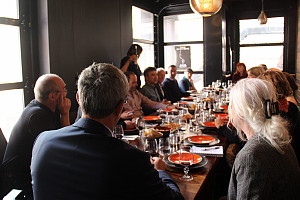 Ambiance conviviale, pour la présentation de la région Cahors-Malbec.