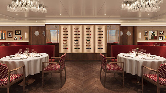 Crystal partage son premier aperçu des rendus de restaurants spécialisés à bord du Crystal Grace