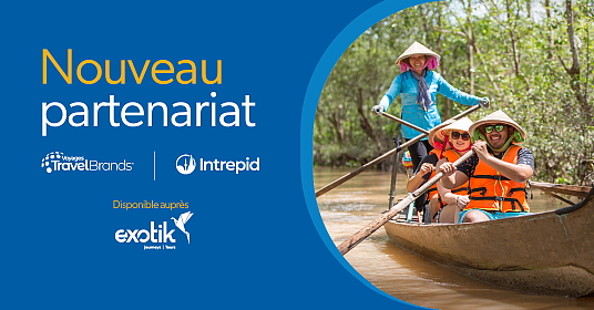 Voyages TravelBrands élargit son portefeuille de voyages d'aventure haut de gamme et en petits groupes grâce à un nouveau partenariat avec Intrepid Travel Disponible via notre voyagiste spécialisé, Exotik Tours. 