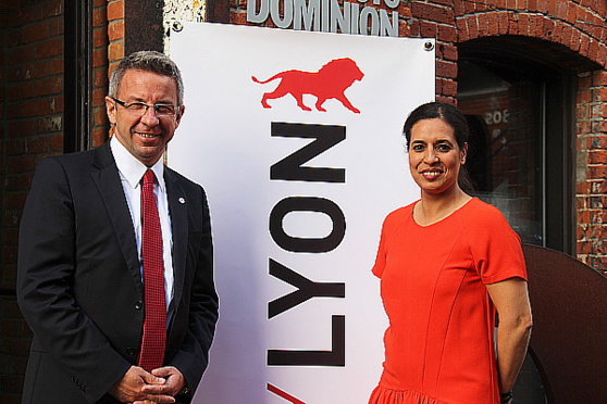 Lionel Flasseur, directeur de OnlyLyon et Malika Kherkhache, responsable des événements pour OnlyLyon.