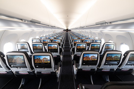 Classe économique sur l'A321 XLR