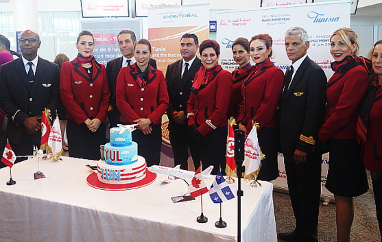 Moment historique: Tunisair arrive à Montréal !
