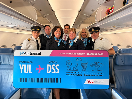 L’équipage du vol TS722.