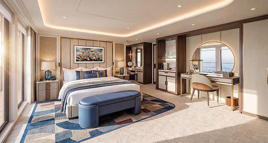 Un visuel de la nouvelle chambre de la suite Pinnacle