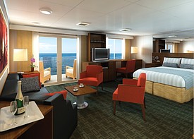 Suite de luxe de l'Eurodam