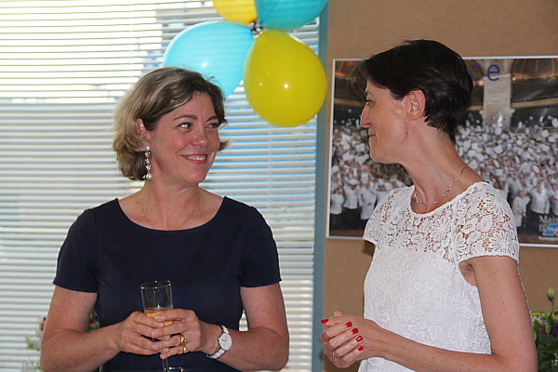 Armelle Tardy Joubert, avec la Consule de France au Canada, Catherine Feuillet.