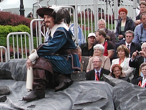 le comédien Yves Jacques en Samuel de Champlain (photo de Michel Robitaille)