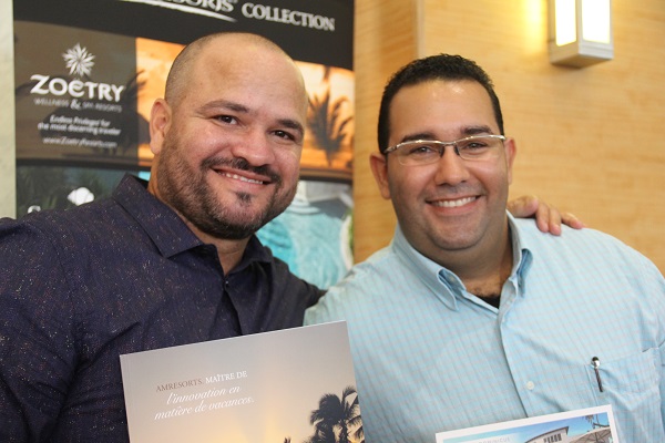 Orelys Vigoa et Damian Polanco, représentaient le groupe  AMResorts Orelys Vigoa et Damian Polanco, représentaient le groupe  AMResorts